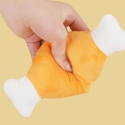 ZenPets Jouet en peluche pour chien Cuisse de poulet