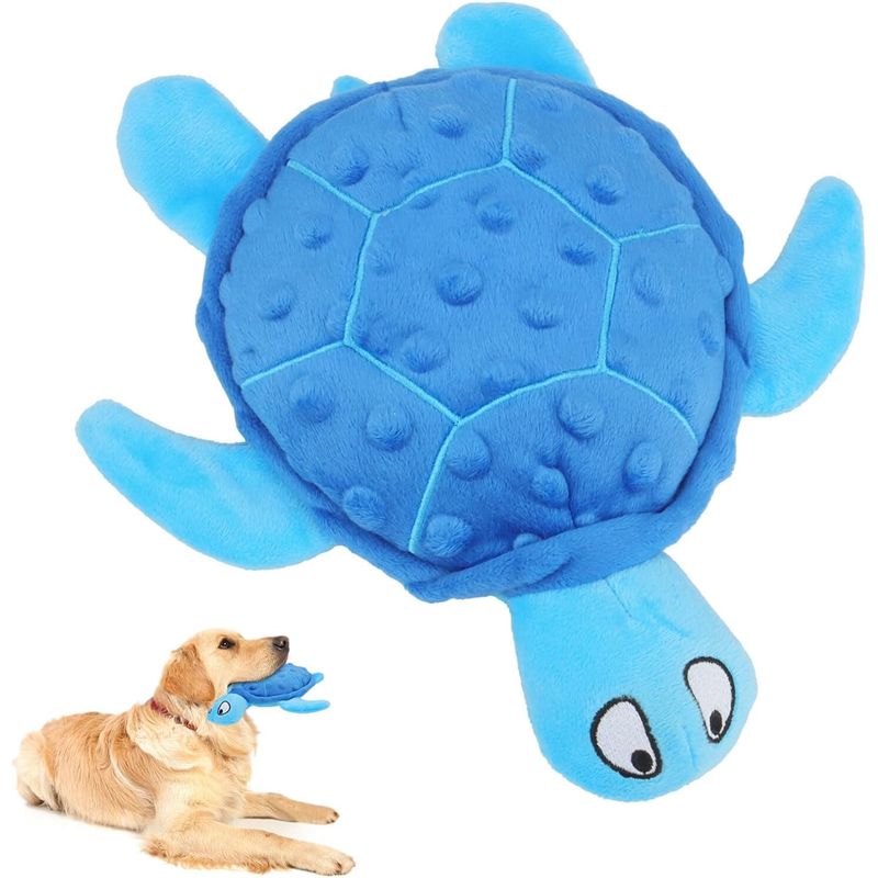 Plüschspielzeug für Hunde – Schildkröte, quietschend