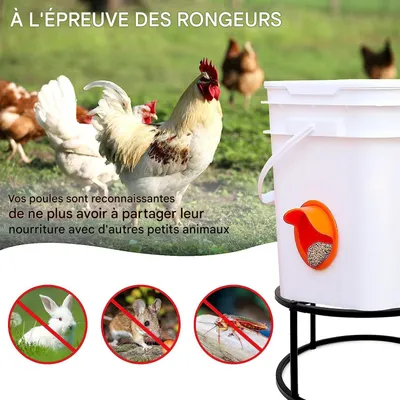 IntiMeg Support pour mangeoire et abreuvoir