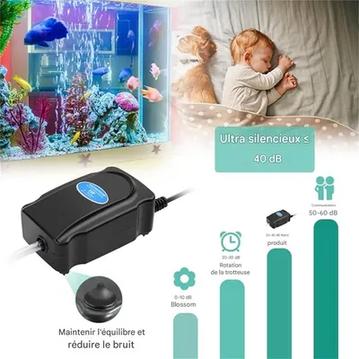 IntiMeg Pompe à air pour aquarium