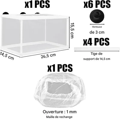 IntiMeg Filet d'isolation pour aquarium