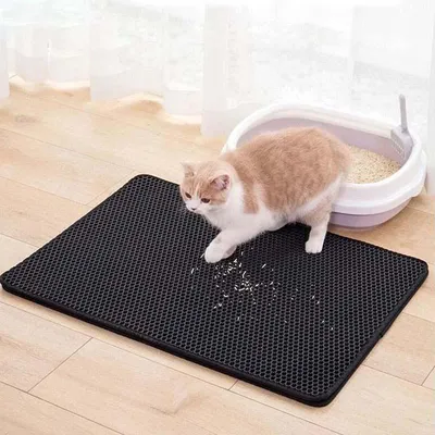 Tapis de Litière Antidérapant pour Chats