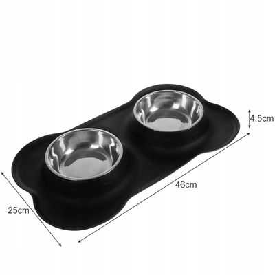 Gamelle double esthétique pour chien et chat