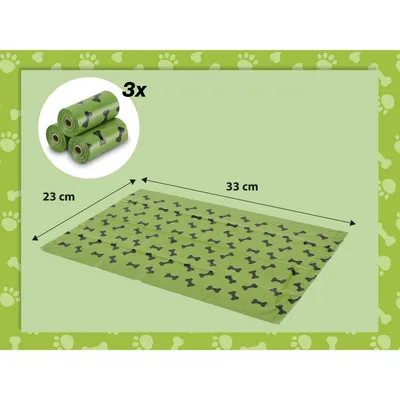 Sacs poubelles parfumés pour chiens de 120 litres