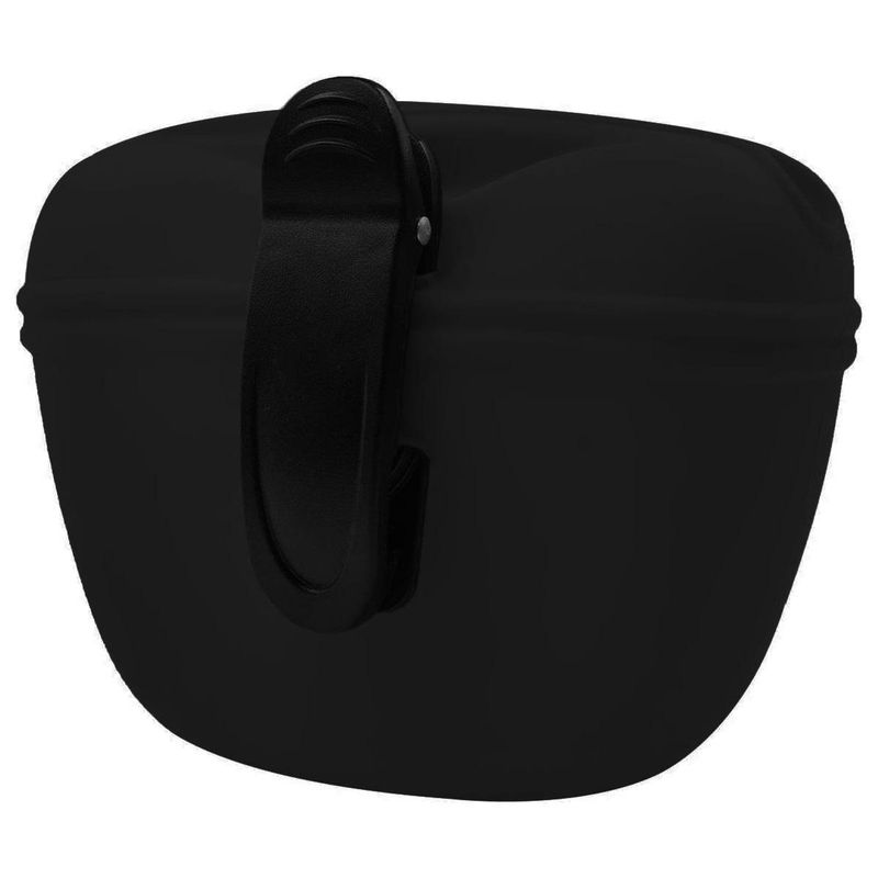 Sac ceinture noir pour friandises de chiens