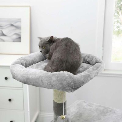 Griffoir multifonction pour chats avec grotte et niveaux