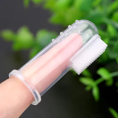 Brosse à dents en silicone pour animaux de compagnie