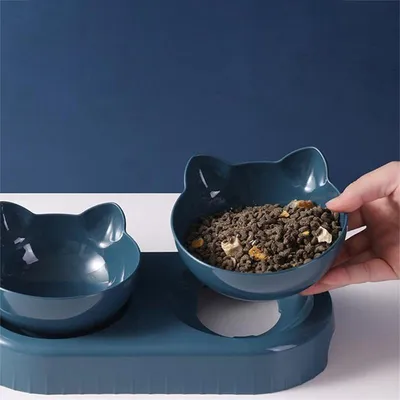 Distributeur automatique et gamelles pour chat