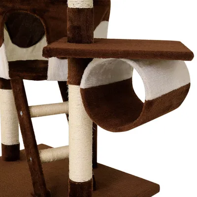 lionto arbre à chat XXL avec sisal, peluche, niches et hamacs