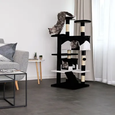 lionto arbre à chat avec sisal, 2 balles & 3 plateformes confort lionto arbre à chat avec sisal, 2 balles & 3 plateformes confort
