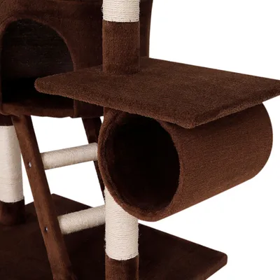 lionto XXL Kratzbaum 230-250 cm mit Sisal, Plüsch, Höhlen und Hängematten lionto XXL Kratzbaum 230-250 cm mit Sisal, Plüsch, Höhlen und Hängematten