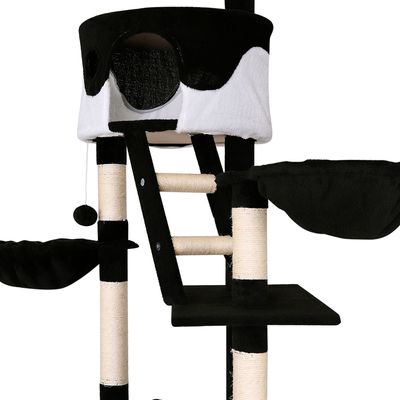 lionto arbre à chat XXL avec sisal, peluche, niches et hamacs