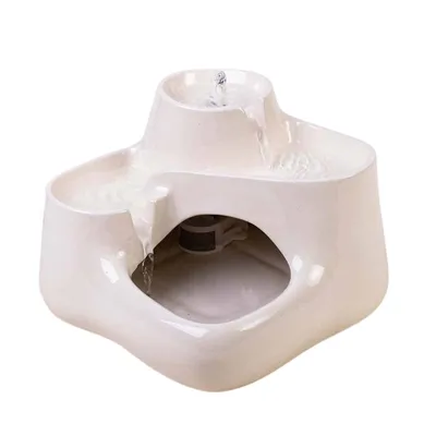 Fontaine à eau moderne pour chat en céramique – Miaustore
