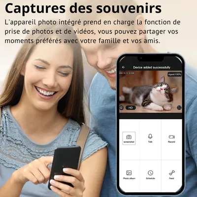 Distributeur automatique de croquettes 3L avec caméra HD - ROJECO Distributeur automatique de croquettes 3L avec caméra HD - ROJECO
