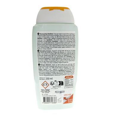 Shampoing Démêlant 250 ml pour chien à poils long