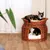 lionto panier pour chat en osier avec coussins doux et double couchage