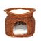 lionto Weidenkorb für Katzen, 55x39x43 cm, grau 55 x 40 x 43 cm, Marron
