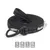 lionto Schleppleine gummiert, Handschlaufe, 360°-Karabiner, reflektierend