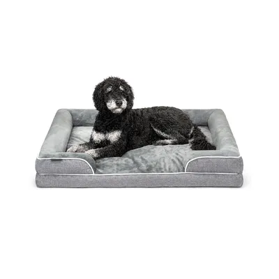 lionto orthopädisches Hundebett mit Rand und waschbarem Bezug lionto orthopädisches Hundebett mit Rand und waschbarem Bezug