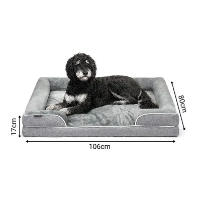 lionto coussin orthopédique pour chien avec rebord et housse lavable lionto coussin orthopédique pour chien avec rebord et housse lavable