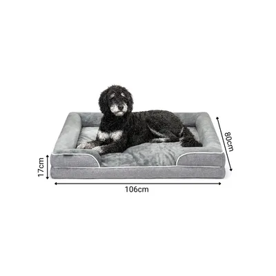 lionto orthopädisches Hundebett mit Rand und waschbarem Bezug lionto orthopädisches Hundebett mit Rand und waschbarem Bezug