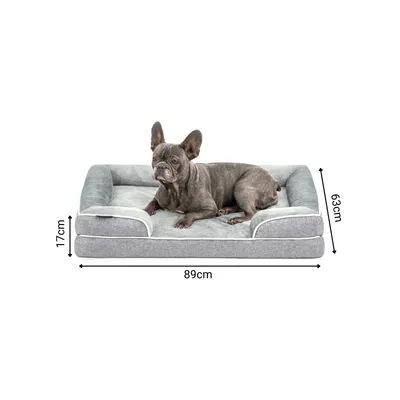 lionto orthopädisches Hundebett mit Rand und waschbarem Bezug lionto orthopädisches Hundebett mit Rand und waschbarem Bezug