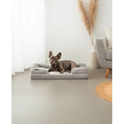 lionto orthopädisches Hundebett mit Rand und waschbarem Bezug lionto orthopädisches Hundebett mit Rand und waschbarem Bezug