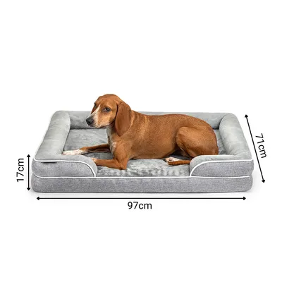lionto coussin orthopédique pour chien avec rebord et housse lavable lionto coussin orthopédique pour chien avec rebord et housse lavable
