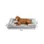 lionto orthopädisches Hundebett mit Rand und waschbarem Bezug