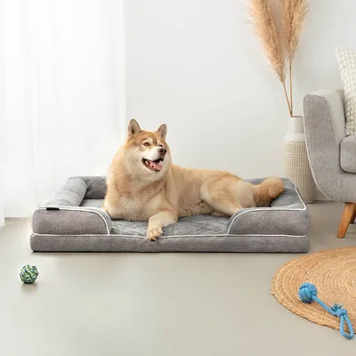 lionto coussin orthopédique pour chien avec rebord et housse lavable lionto coussin orthopédique pour chien avec rebord et housse lavable