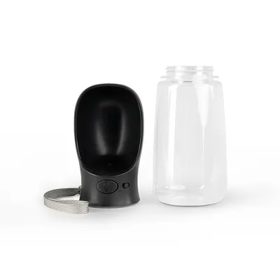 lionto tragbare, auslaufsichere Hundetrinkflasche aus ABS-Kunststoff