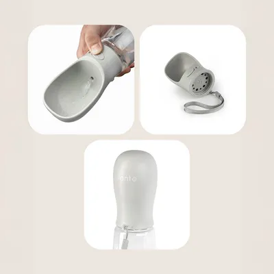lionto bouteille d’eau portable pour chien anti-fuite en plastique ABS