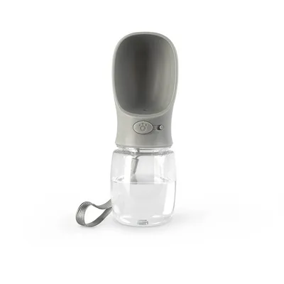 lionto tragbare, auslaufsichere Hundetrinkflasche aus ABS-Kunststoff