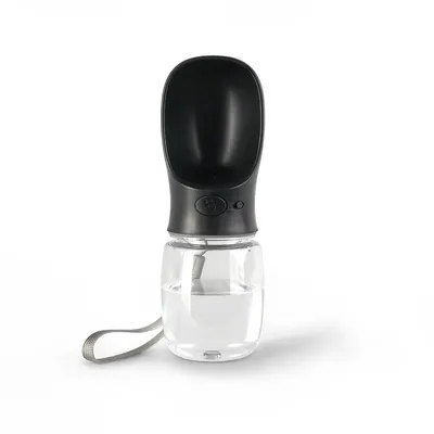 lionto tragbare, auslaufsichere Hundetrinkflasche aus ABS-Kunststoff