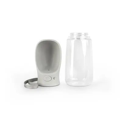 lionto tragbare, auslaufsichere Hundetrinkflasche aus ABS-Kunststoff