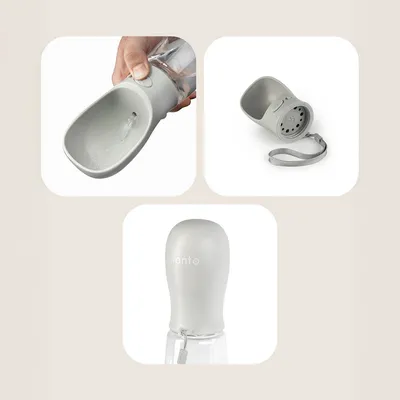 lionto bouteille d’eau portable pour chien anti-fuite en plastique ABS