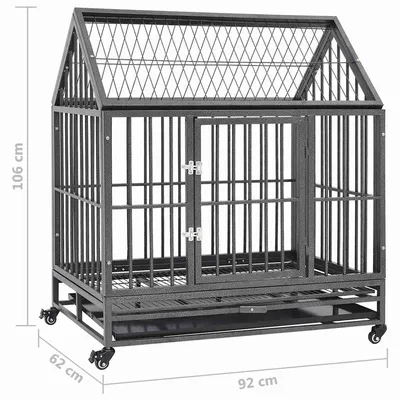 vidaXL cage pour chien Acier vidaXL cage pour chien Acier