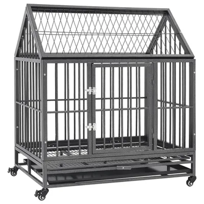 vidaXL cage pour chien Acier vidaXL cage pour chien Acier