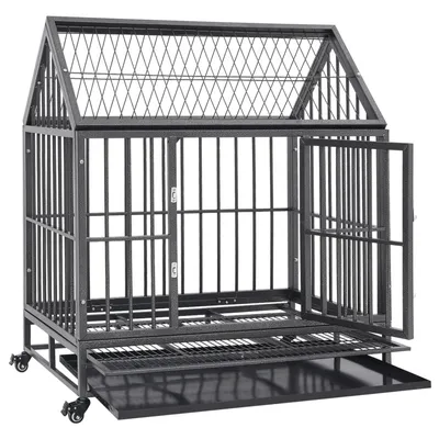 vidaXL cage pour chien Acier