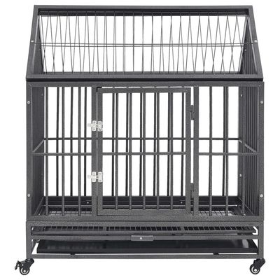 vidaXL cage pour chien Acier