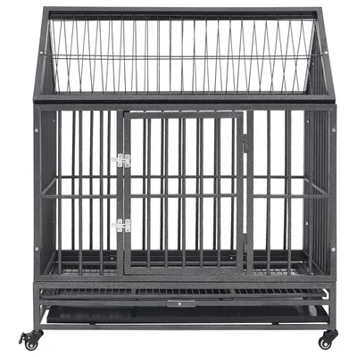 vidaXL cage pour chien Acier