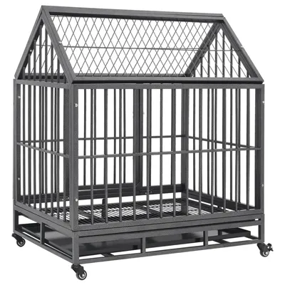 vidaXL cage pour chien Acier