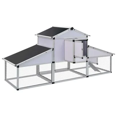 vidaXL poulailler Aluminium