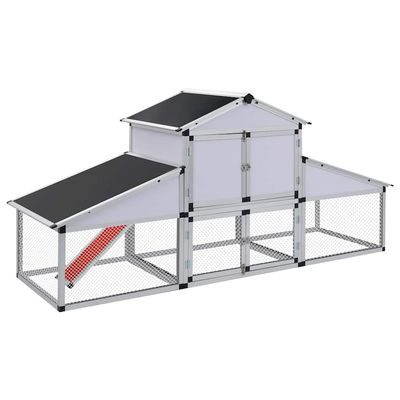 vidaXL poulailler Aluminium