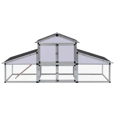 vidaXL poulailler Aluminium