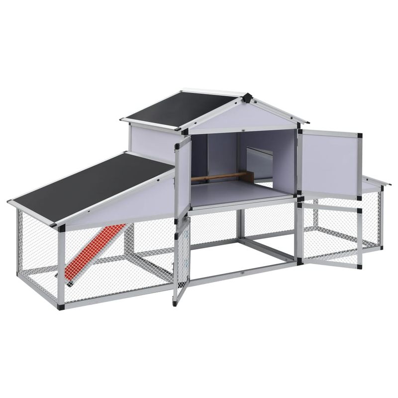 vidaXL poulailler Aluminium