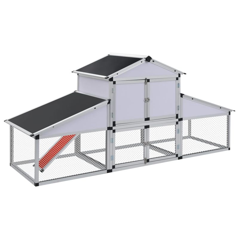 vidaXL poulailler Aluminium