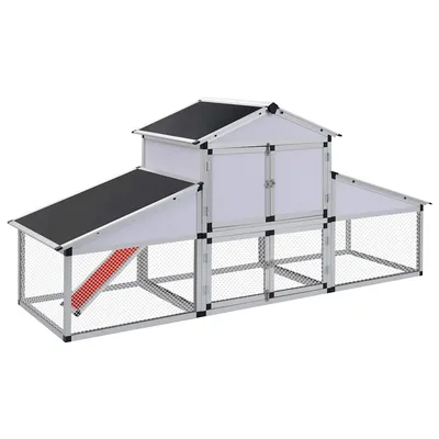 vidaXL poulailler Aluminium