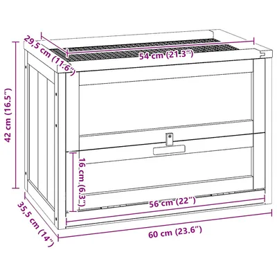 vidaXL cage à hamster Bois