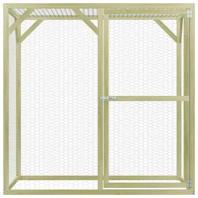 vidaXL cage à poules Pinède imprégnée